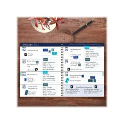 2023 TF Publishing Water Drops 9" X 11" Weekly & Monthly Planner, White/Blue (LWM-23-9730) 15 2023 TF Publishing Water Drops 9" X 11" Weekly & Monthly Planner, White/Blue (LWM-23-9730) -Bostich Shop 0122E4E5 D12C 4701 AC42934B5B8730CA s7