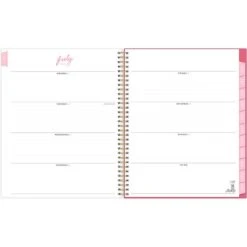 2023-2024 Blue Sky Travel Write Draw Parisian Roses 8.5" X 11" Academic Weekly & Monthly Planner, Paperboard Cover (142611)
