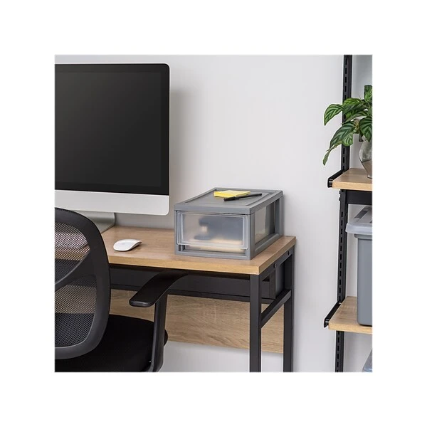 Iris Mini Storage Drawer, Gray/Translucent White (500221) 8 Iris Mini Storage Drawer, Gray/Translucent White (500221) - Image 6