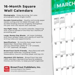 2023 BrownTrout Large Print 12" X 24" Monthly Wall Calendar, (9781975448783) -Bostich Shop 0BC970E3 6D80 4818 98BC2234A8188EE8 s7