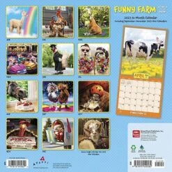 2023 BrownTrout Avanti Funny Farm 12" X 12" Monthly Wall Calendar (9781975449582)