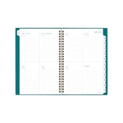 2023-2024 AT-A-GLANCE Signature Lite 5.5" X 8.5" Academic Weekly & Monthly Planner, Plastic Cover, Teal (YP20LA-12-24)