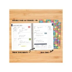2023 Willow Creek Classic Charcoal 6.5" X 8.5" Weekly Planner, Gray (29664) -Bostich Shop 14677074 156A 49B4 9353C3BD6EA3A125 s7