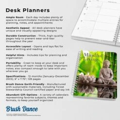 2023 Brush Dance Mindful Living 6" X 7.75" Weekly Desk Planner, Multicolor (9781975454678) 12 2023 Brush Dance Mindful Living 6" X 7.75" Weekly Desk Planner, Multicolor (9781975454678) -Bostich Shop 14B592AC 90BB 4480 9B1B4FA0CE8F87FD s7