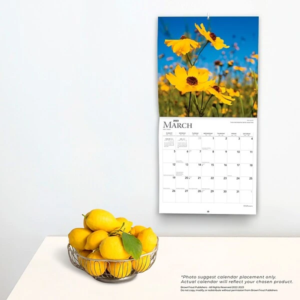 2023 BrownTrout Wildflowers 12" X 12" Monthly Wall Calendar (9781975456474) 5 2023 BrownTrout Wildflowers 12" X 12" Monthly Wall Calendar (9781975456474) - Image 3