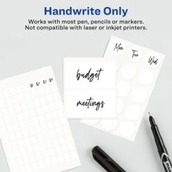 Avery Hand Written Multipurpose Labels, 5/16" X 1/2", White, 100/Sheet, 11 Sheets/Pack (5412) 8 Avery Hand Written Multipurpose Labels, 5/16" X 1/2", White, 100/Sheet, 11 Sheets/Pack (5412) -Bostich Shop 17B5F0EE F151 4252 9FD30273C566C337 s7