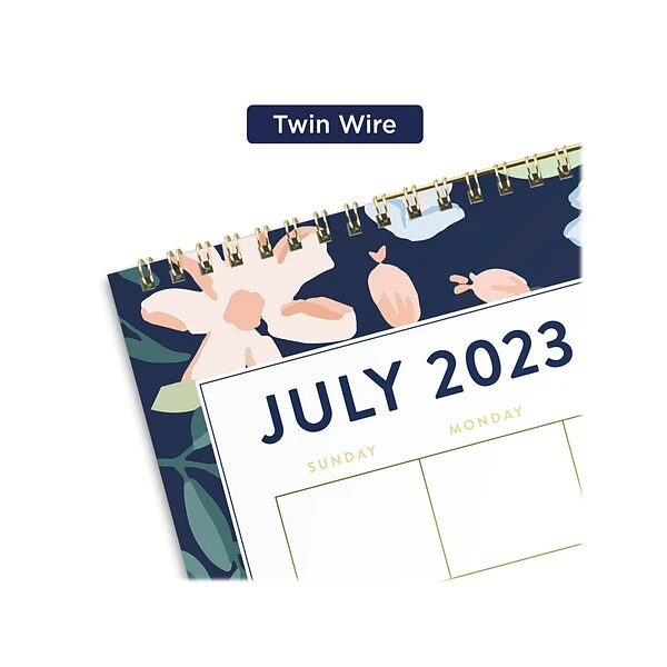 2023-2024 AT-A-GLANCE Simplified By Emily Ley Navy Floral 15" X 12" Academic Monthly Wall Calendar (EL12-707A-24) 4 2023-2024 AT-A-GLANCE Simplified By Emily Ley Navy Floral 15" X 12" Academic Monthly Wall Calendar (EL12-707A-24) - Image 2