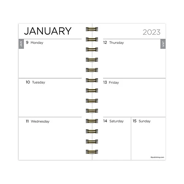 2023 TF Publishing 3.5" X 6.5" Weekly & Monthly Planner, Black (SWM-23-7502) 4 2023 TF Publishing 3.5" X 6.5" Weekly & Monthly Planner, Black (SWM-23-7502) - Image 2