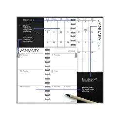 2023 TF Publishing 3.5" X 6.5" Weekly & Monthly Planner, Black (SWM-23-7502) 15 2023 TF Publishing 3.5" X 6.5" Weekly & Monthly Planner, Black (SWM-23-7502) -Bostich Shop 1CC567DD 5C2A 4A8E 931A41A11DEEB923 s7