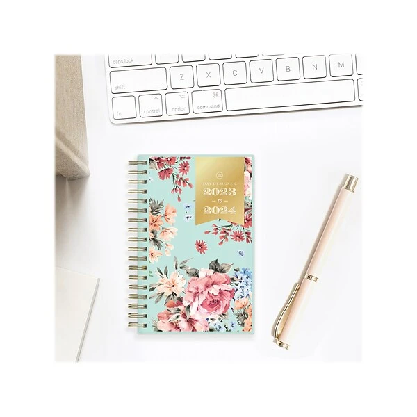 2023-2024 Blue Sky Day Designer Romance Mint 3.63" X 6.13" Academic Weekly & Monthly Planner, Paperboard Cover (142527) 9 2023-2024 Blue Sky Day Designer Romance Mint 3.63" X 6.13" Academic Weekly & Monthly Planner, Paperboard Cover (142527) - Image 7