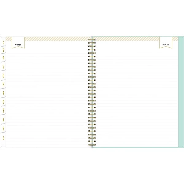 2023-2024 Blue Sky Day Designer Secret Garden Mint 8.5" X 11" Academic Weekly & Monthly Planner, Plastic Cover (137896-A24) 8 2023-2024 Blue Sky Day Designer Secret Garden Mint 8.5" X 11" Academic Weekly & Monthly Planner, Plastic Cover (137896-A24) - Image 6