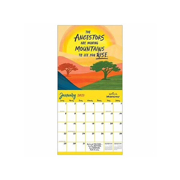 2023 Hallmark Mahogany: Uplifted + Empowered 12" X 12" Monthly Wall Calendar (WAL-23-1099) 4 2023 Hallmark Mahogany: Uplifted + Empowered 12" X 12" Monthly Wall Calendar (WAL-23-1099) - Image 2