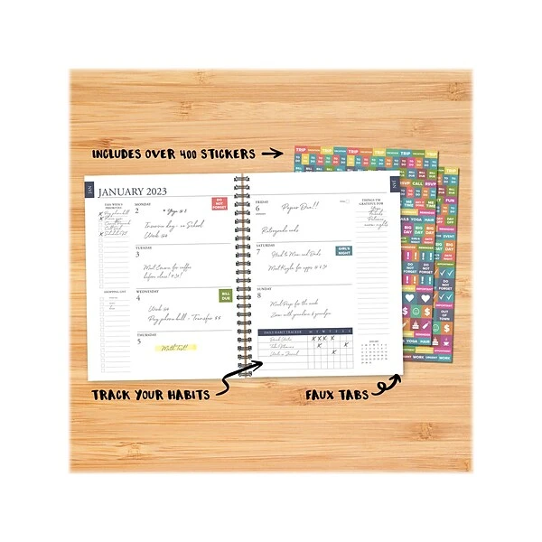 2023 Willow Creek Classic Charcoal 8.5" X 11" Weekly Planner, Gray (30073) 5 2023 Willow Creek Classic Charcoal 8.5" X 11" Weekly Planner, Gray (30073) - Image 3