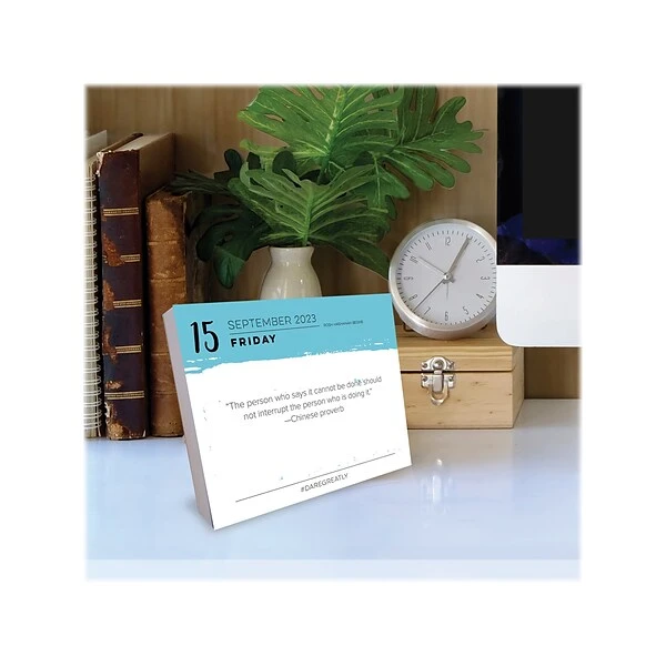 2023 Willow Creek Dare Greatly 5.4" X 6.2" Day-to-Day Calendar (28919) 6 2023 Willow Creek Dare Greatly 5.4" X 6.2" Day-to-Day Calendar (28919) - Image 4