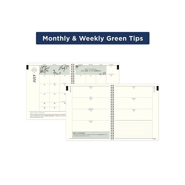2023-2024 Cambridge GreenPath 8.5" X 11" Academic Weekly & Monthly Planner, Paperboard Cover, Multicolor (GP40-905A-24) 9 2023-2024 Cambridge GreenPath 8.5" X 11" Academic Weekly & Monthly Planner, Paperboard Cover, Multicolor (GP40-905A-24) - Image 7