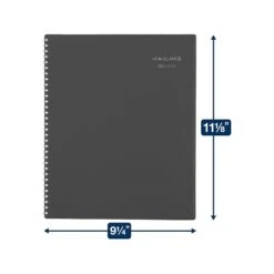2023-2024 AT-A-GLANCE DayMinder 9.25" X 11.13" Academic Weekly & Monthly Planner, Plastic Cover, Charcoal (AYC545-45-24) -Bostich Shop 2672DD29 84DD 4F59 96D7C9B9814E0F2D s7