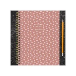 2023-2024 TF Publishing Pink Hearts 6.5" X 8" Academic Weekly & Monthly Planner, Paperboard Cover, Pink/White (AY24-9212) -Bostich Shop 273B4FCB E5B2 40F6 8889FCFB5CA415CE s7