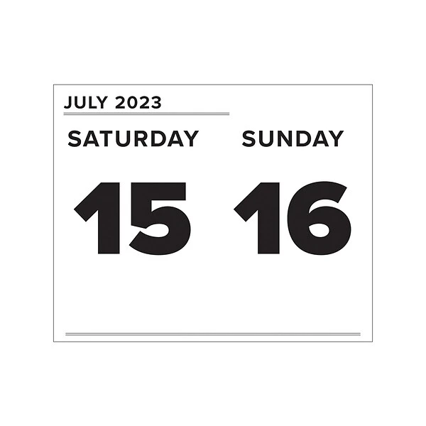 2023 Willow Creek Big Day 5.4" X 6.2" Day-to-Day Calendar, Black/White (28803) 5 2023 Willow Creek Big Day 5.4" X 6.2" Day-to-Day Calendar, Black/White (28803) - Image 3