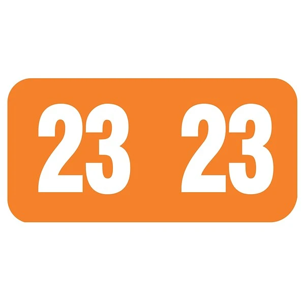 Medical Arts Press TAB Compatible Large 2023 Year Label, 3/4" X 1-1/2", Warm Red, 500/Roll (3266723) 3 Medical Arts Press TAB Compatible Large 2023 Year Label, 3/4" X 1-1/2", Warm Red, 500/Roll (3266723)