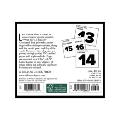 2023 Willow Creek Big Day 5.4" X 6.2" Day-to-Day Calendar, Black/White (28803)