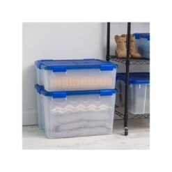 Iris WeatherPro 74 Qt. Latch Lid Storage Bin, Clear/Blue (500204) 14 Iris WeatherPro 74 Qt. Latch Lid Storage Bin, Clear/Blue (500204) -Bostich Shop 3FDBFF60 4B74 4783 9876E1F2C6D859D3 s7