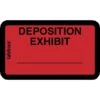 Tabbies Deposition Exhibit Labels, Pre-Printed, 1" X 1 5/8", Red, 252/Pack (58095) -Bostich Shop 40EC470F A769 46D9 810E589B1BD6E297 s7