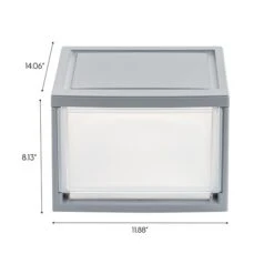 Iris Storage Drawer, Gray/Translucent White, 4/Pack (500161) -Bostich Shop 4384BE35 D387 43CC AED65442C3828CAF s7