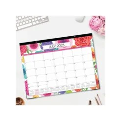2023-2024 Blue Sky Mahalo 22" X 17" Academic Monthly Desk Pad Calendar, Multicolor (100157-A24)