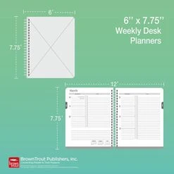 2023 BrownTrout Bonnie Marcus 6" X 7.75" Weekly Desk Planner, Multicolor (9781975449643) 13 2023 BrownTrout Bonnie Marcus 6" X 7.75" Weekly Desk Planner, Multicolor (9781975449643) -Bostich Shop 470AEFA2 FB64 412B 830922189A0CB554 s7
