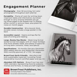 2023 BrownTrout The BrownTrout Portrait Series: The Noble Horse 6" X 7.75" Weekly Engagement Planner Calendar (9781975456276) -Bostich Shop 47F14463 D9B5 4140 841EF516933B7876 s7