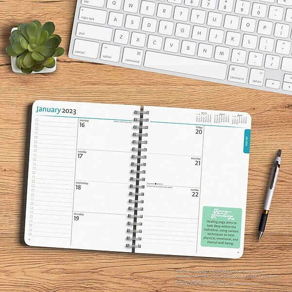 2023 Brush Dance Mindful Living 6.9" X 9.8" Weekly Karma Planner, Multicolor (9781975454685) 5 2023 Brush Dance Mindful Living 6.9" X 9.8" Weekly Karma Planner, Multicolor (9781975454685) - Image 3