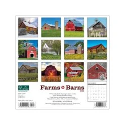 2023 Willow Creek Farms & Barns 12" X 12" Monthly Wall Calendar (25918)