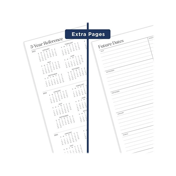2023-2024 Cambridge WorkStyle 8.5" X 11" Academic Monthly Planner, Paperboard Cover, Teal/Gold (1606-091A-12-24) 6 2023-2024 Cambridge WorkStyle 8.5" X 11" Academic Monthly Planner, Paperboard Cover, Teal/Gold (1606-091A-12-24) - Image 4