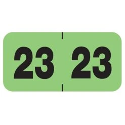 Medical Arts Press Large 2023 Year Label, 3/4" X 1-1/2", Light Green, 500/Roll (3263523)