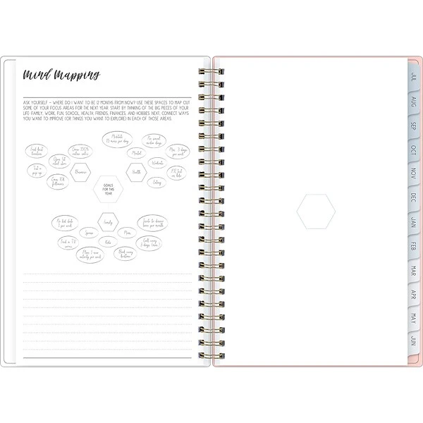 2023-2024 Blue Sky Ivory Paper Co Quinn 5" X 8" Academic Weekly & Monthly Planner, Paperboard Cover, Multicolor (143781) 7 2023-2024 Blue Sky Ivory Paper Co Quinn 5" X 8" Academic Weekly & Monthly Planner, Paperboard Cover, Multicolor (143781) - Image 5