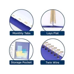 2023-2024 AT-A-GLANCE 8.25" X 11" Academic Weekly/Monthly Appointment Book, Faux Leather Cover, Purple (70-957X-18-24) -Bostich Shop 531D91A9 1365 4050 84A474329AE5553D s7