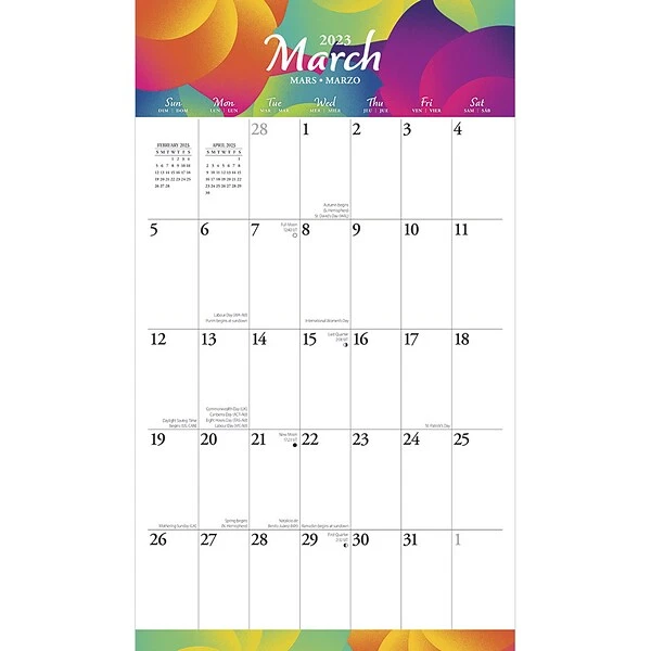 2023 BrownTrout Big & Bright Large Print 14" X 24" Monthly Wall Calendar, (9781975456344) 3 2023 BrownTrout Big & Bright Large Print 14" X 24" Monthly Wall Calendar, (9781975456344)
