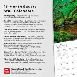 2023 BrownTrout California Nature 12" X 24" Monthly Wall Calendar, (9781975448561) -Bostich Shop 5789BEC1 54B3 4061 8D3AF39076487243 s7