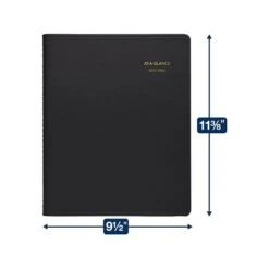 2023-2024 AT-A-GLANCE 9" X 11" Academic & Calendar Monthly Planner, Faux Leather Cover, Black (70-074-05-24) -Bostich Shop 5A08A5AB D474 4754 BD43F6DBE5081008 s7