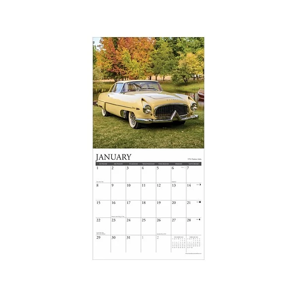 2023 Willow Creek Classic Cars & Trucks 12" X 12" Monthly Wall Calendar (25468) 4 2023 Willow Creek Classic Cars & Trucks 12" X 12" Monthly Wall Calendar (25468) - Image 2