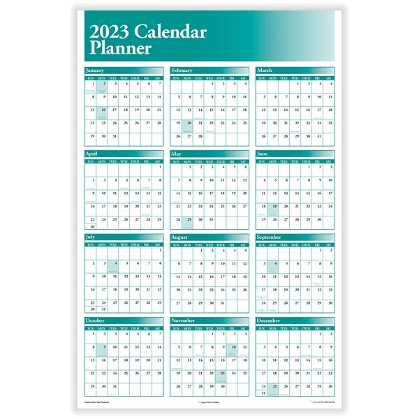 2023 ComplyRight 24" X 36" Yearly Dry Erase Wall Calendar, Reversible, Green (J0056GR) 3 2023 ComplyRight 24" X 36" Yearly Dry Erase Wall Calendar, Reversible, Green (J0056GR)