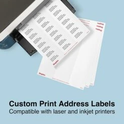 White Inkjet/Laser Address Labels, 1 X 2-5/8", 7,500/Box 8 White Inkjet/Laser Address Labels, 1 X 2-5/8", 7,500/Box -Bostich Shop 636FDBAC 7C38 423E BC42A59A4BD64B65 s7