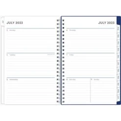 2023-2024 Blue Sky Chanson 5" X 8" Academic Weekly & Monthly Planner, Paperboard Cover, Blue (128694-A24)