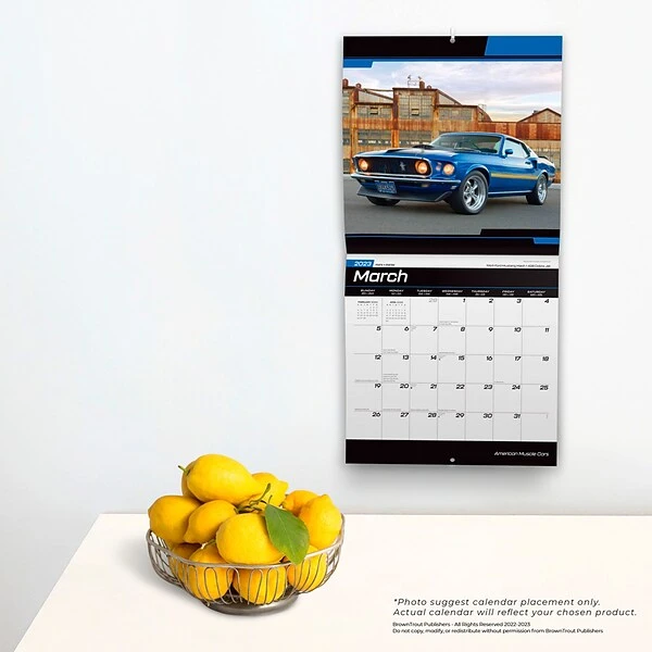 2023 BrownTrout American Muscle Cars OFFICIAL 12" X 24" Monthly Wall Calendar, (9781975449537) 5 2023 BrownTrout American Muscle Cars OFFICIAL 12" X 24" Monthly Wall Calendar, (9781975449537) - Image 3