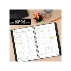 2023-2024 Five Star 5.5" X 8.5" Academic Weekly & Monthly Student Planner, Plastic Cover, Assorted Colors, Each (CAW451-00-24) -Bostich Shop 71C199C8 698F 4481 8D884A42E7CB30B6 s7