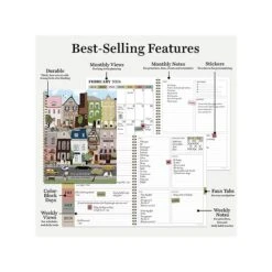 2023-2024 TF Publishing In The Village 9" X 11" Academic Weekly & Monthly Planner, Paperboard Cover, Multicolor (AY24-9712) 14 2023-2024 TF Publishing In The Village 9" X 11" Academic Weekly & Monthly Planner, Paperboard Cover, Multicolor (AY24-9712) -Bostich Shop 72536FFC 828E 4294 B504791646608182 s7