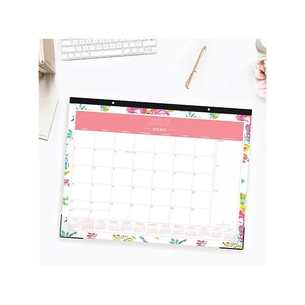 2023-2024 Blue Sky Day Designer Peyton White 17" X 22" Academic Monthly Desk Pad Calendar (107938-A24) 3 2023-2024 Blue Sky Day Designer Peyton White 17" X 22" Academic Monthly Desk Pad Calendar (107938-A24)