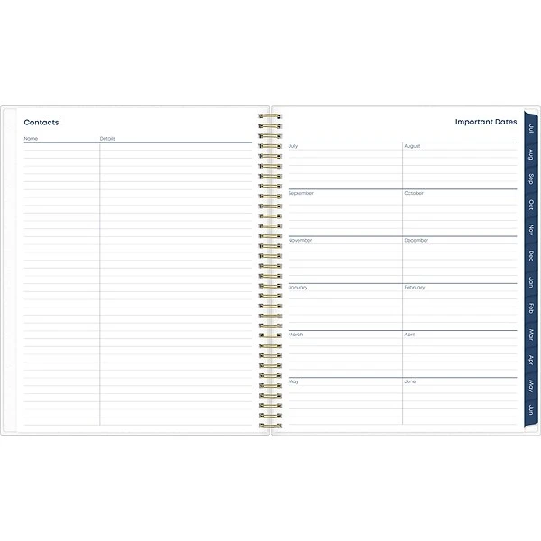 2023-2024 Blue Sky Gemma 8.5" X 11" Academic Weekly & Monthly Planner, Plastic Cover, Multicolor (118177-A24) 6 2023-2024 Blue Sky Gemma 8.5" X 11" Academic Weekly & Monthly Planner, Plastic Cover, Multicolor (118177-A24) - Image 4