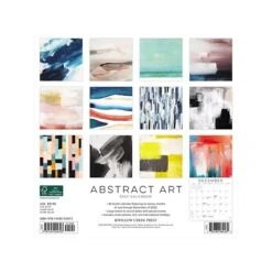 2023 Willow Creek Abstract Art 12" X 12" Academic Monthly Wall Calendar (24393)