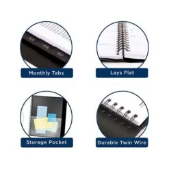 2023-2024 AT-A-GLANCE Contemporary 9" X 11" Academic Monthly Planner, Faux Leather Cover, Black (70-074X-05-24) 12 2023-2024 AT-A-GLANCE Contemporary 9" X 11" Academic Monthly Planner, Faux Leather Cover, Black (70-074X-05-24) -Bostich Shop 7B14D30E 4D7A 4C1F 8F55D2E6FC6093EA s7